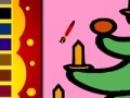 Cute Christmas tree colorin game