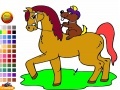 Horse and Dog Coloring