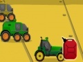 Futuristic tractor racing