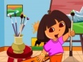 Dora Drawling Cleaning Room