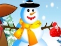 Pou Girl sculpts snowman