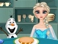 Cold Heart: Elsa is preparing a hamburger