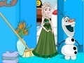 Frozen Elsa Winter Bathroom Cleaning 
