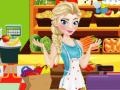 Elsa Cleaning The Supermarket