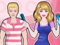 Barbie hairdresser with ken