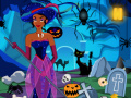 Princess Halloween Graveyard Cleaning