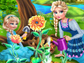 Elsa Mommy Gardening