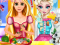 Elsa & Rapunzel Cooking Disaster