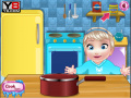  Baby Elsa cooking Icecream