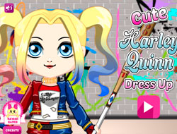 かわいいハーレークインドレスアップ .