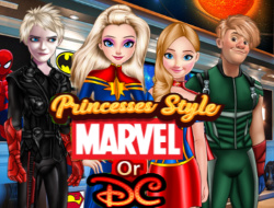 プリンセススタイルマーベルまたはDC 
