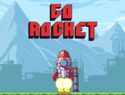 ロケットに行く 