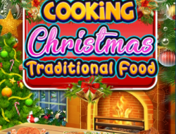 クリスマスの伝統的な料理を作る 