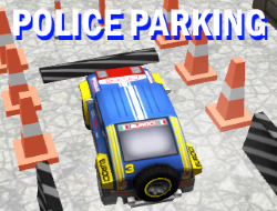 警察の駐車場 