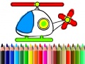 Back To School Helicopter Coloring