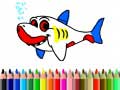 Back To School: Shark Coloring Book