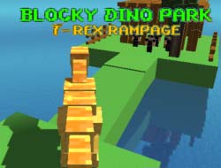 Blocky Dino Park T-Rex Rampage