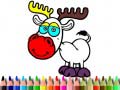 Back to School: Deer Coloring Book