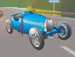 ビンテージクールな車のメモリ 