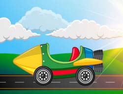 カラフルな車両メモリ 