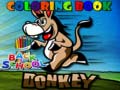 Back To School Coloring Book Donkey