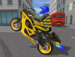 警察バイクレースシミュレーター 