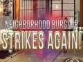 Neighborhood Burglar Strikes Again!