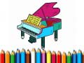 Back To School: Piano Coloring Book