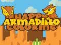 Happy Armadillo Coloring