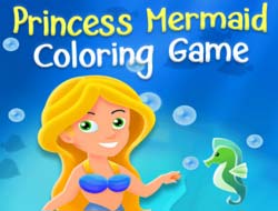 人魚姫のぬりえゲーム 