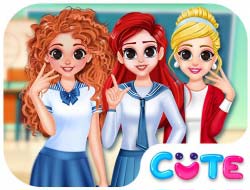 学校に戻るBFFプリンセス 