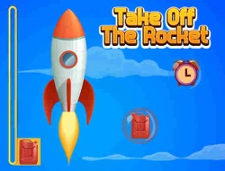 ロケットを離陸 