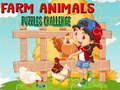 Farm Animals Puzzles Challenge
