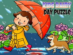キッズ雨の日パズル 