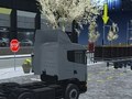 18 Wheeler Truck Driving Cargo