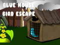 Blue house bird escape