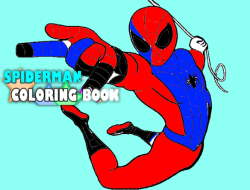 スパイダーマンの塗り絵 