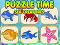 Puzzle Time Sea Creatures