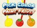 Pick Color Paint Fruits