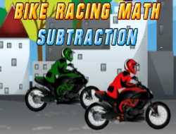 自転車レース数学減算 .