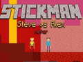 Stickman Steve vs Alex Nether