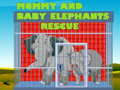 Mommy And Baby Elephants Rescue