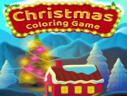 クリスマスぬりえゲーム 