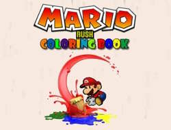 マリオラッシュ塗り絵 .