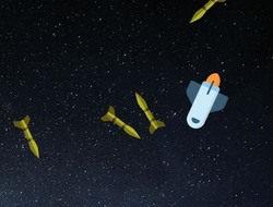 宇宙で5分間 .