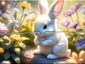 Jigsaw Puzzle: Sunny Forest Rabbit
