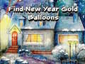 Find New Year Gold Balloons