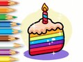 Coloring Book: Birthday Cake