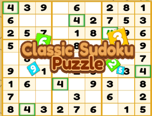 古典的な数独パズル .
