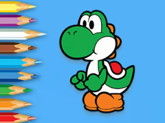 Coloring Book: Yoshi Fishing Time